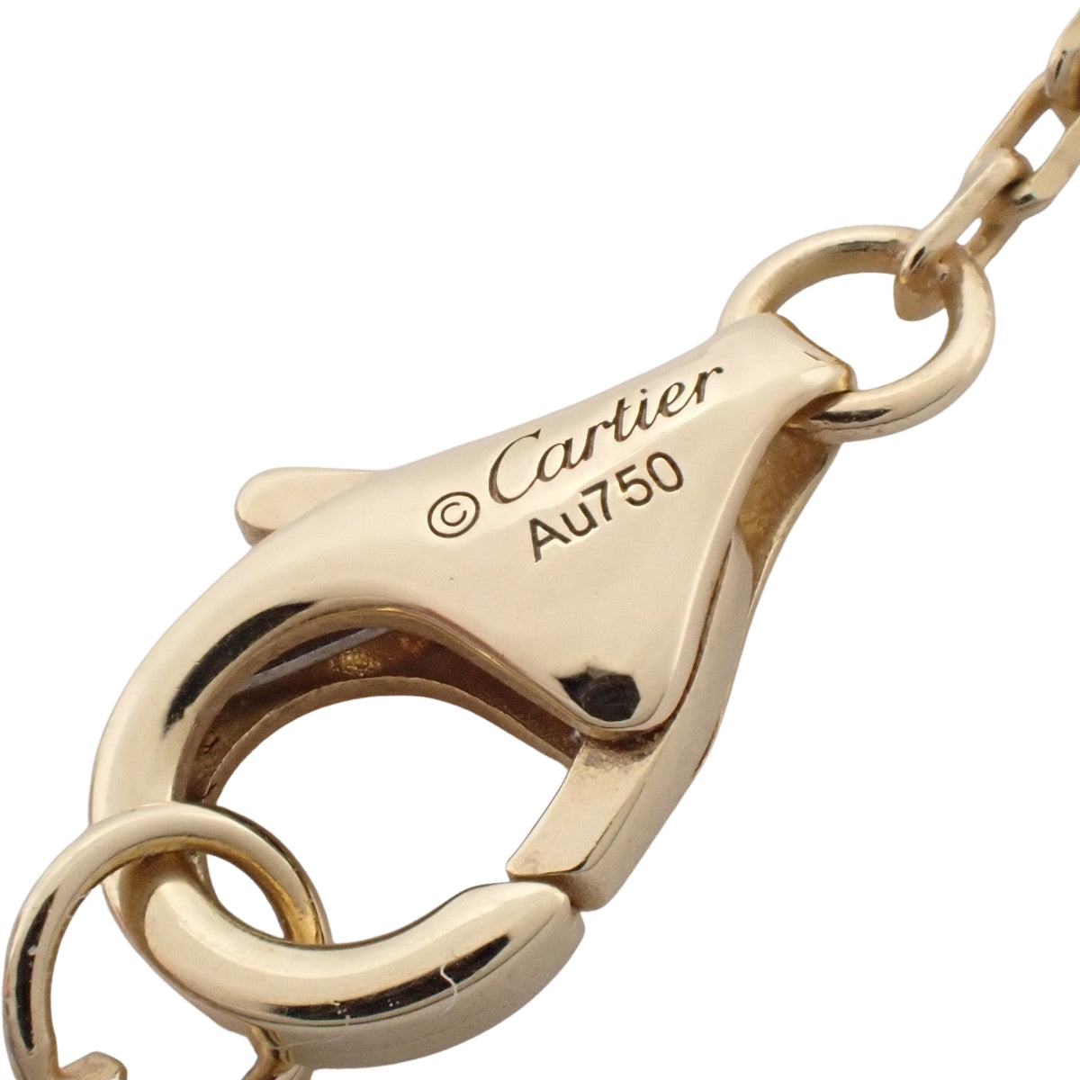 ジュスト アン クル ネックレス ダイヤモンド イエローゴールド K18YG 5.4g