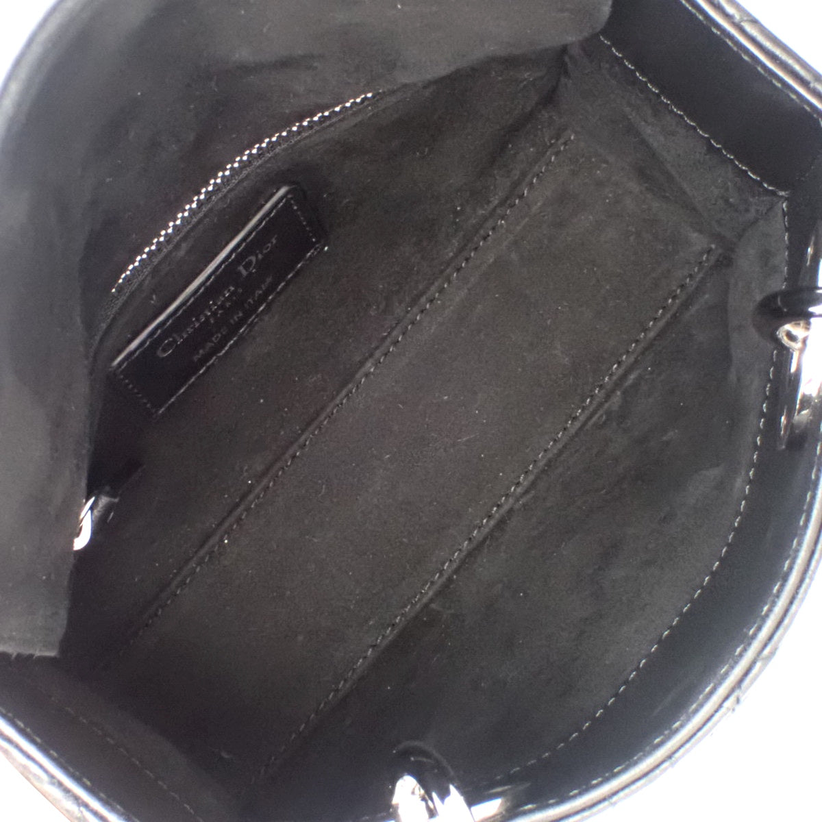Cannage Lady Dior Mini Lambskin Black