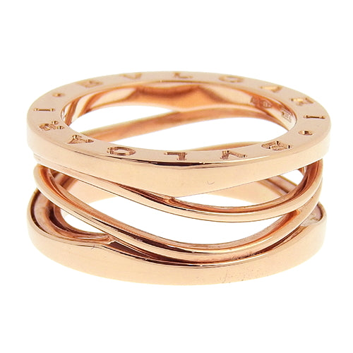 B-zero1 Legend Ring 353566, 18K Pink Gold with Warranty, Size 14 (54)