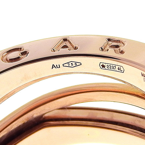 B-zero1 Legend Ring 353566, 18K Pink Gold with Warranty, Size 14 (54)