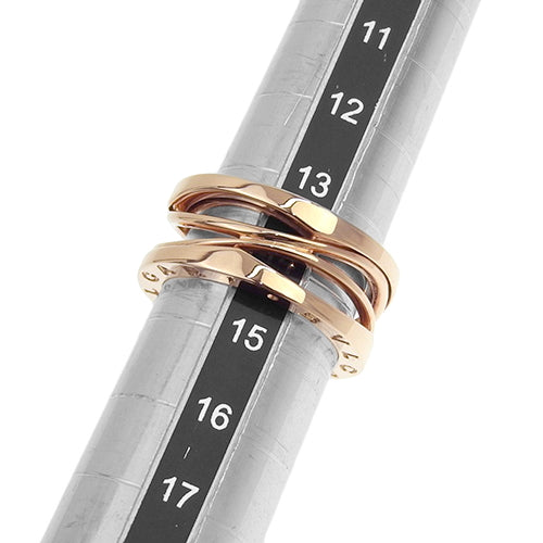 B-zero1 Legend Ring 353566, 18K Pink Gold with Warranty, Size 14 (54)