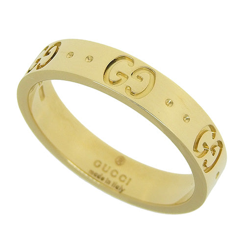 アイコン リング ‎660070 J8500 8000(2024年11月現在現行品) K18 イエローゴールド YG アクセサリー ジュエリー GGロゴ 12.5(52.5)号