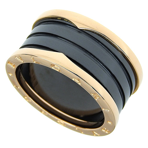B-zero1 B-zero1 Ring, 18K Pink Gold, PG, Ceramic, Accessory, Jewelry, B-zero1, Size 21 (61)