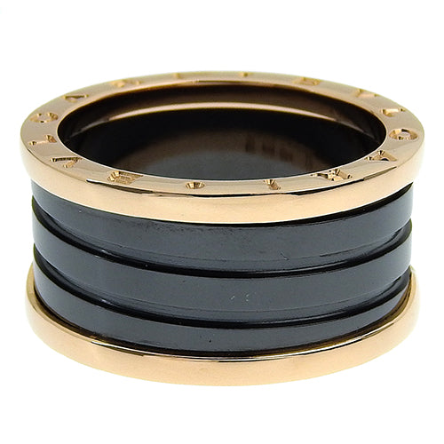 B-zero1 B-zero1 Ring, 18K Pink Gold, PG, Ceramic, Accessory, Jewelry, B-zero1, Size 21 (61)
