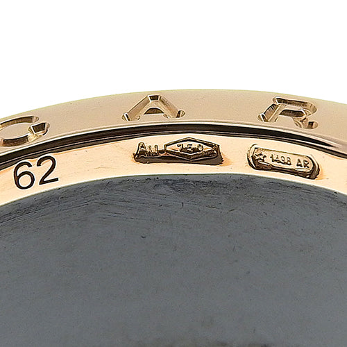 B-zero1 B-zero1 Ring, 18K Pink Gold, PG, Ceramic, Accessory, Jewelry, B-zero1, Size 21 (61)