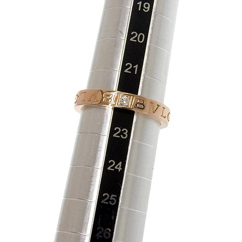 B.zero1 Essential Diamond Ring (341833) in 18K Pink Gold and PG (Golden Gold) with Warranty, Size 22 (62)