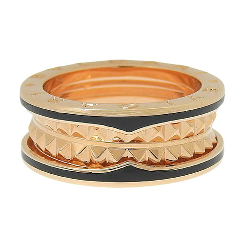 B-zero1 Rock 2-Band Ring 358015 (current as of November 2024) K18 Pink Gold with PG and Black Ceramic, Accessory, Jewelry, B-zero1, Size 13.5 (53.5)