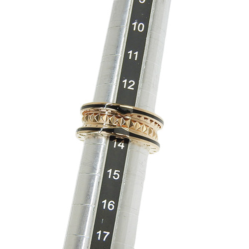B-zero1 Rock 2-Band Ring 358015 (current as of November 2024) K18 Pink Gold with PG and Black Ceramic, Accessory, Jewelry, B-zero1, Size 13.5 (53.5)