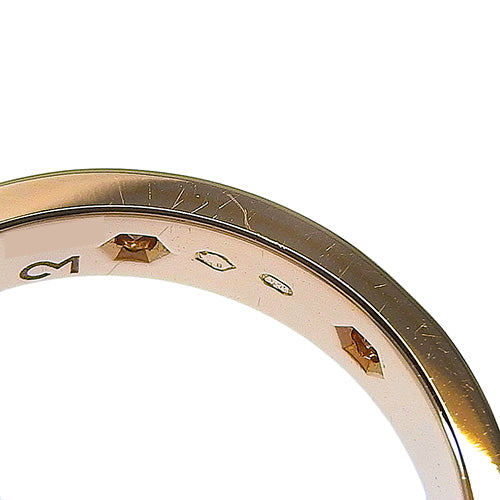 Love Collection Love Wedding Ring with Diamonds, B4050800 (current as of September 2024), 18K Pink Gold, PG, Accessory, Jewelry, Mini Love, 8 Diamonds, Size 11 (51)