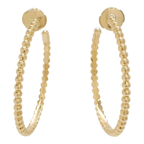 ペルレ フープ スモールモデル ピアス VCARO3YD00 K18 イエローゴールド YG アクセサリー ジュエリー
