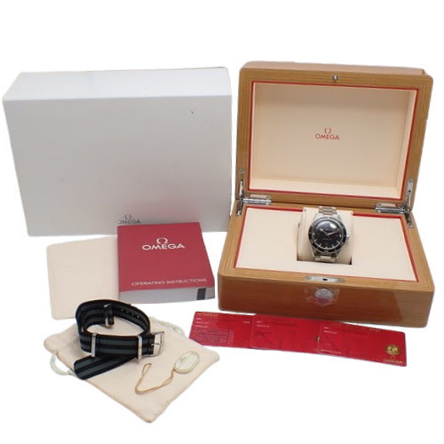 [2022 Warranty] Seamaster 300 Co-Axial Master Chronometer 41 234.30.41.21.01.001 SS Stainless Steel Automatic Watch, Purchased in December 2022, Black and Silver