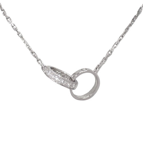 LOVE Diamond Necklace, Diamond, White Gold (K18WG), Accessory, Jewelry, Baby Love