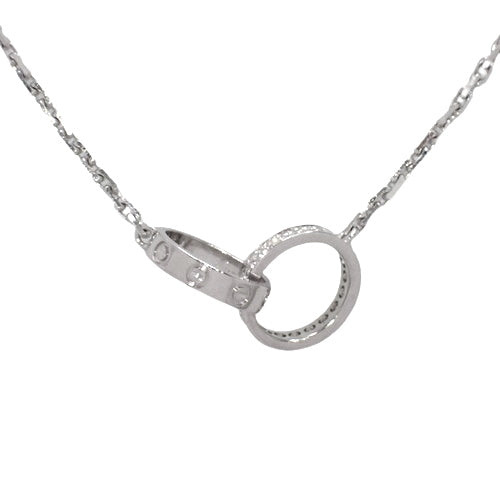 LOVE Diamond Necklace, Diamond, White Gold (K18WG), Accessory, Jewelry, Baby Love