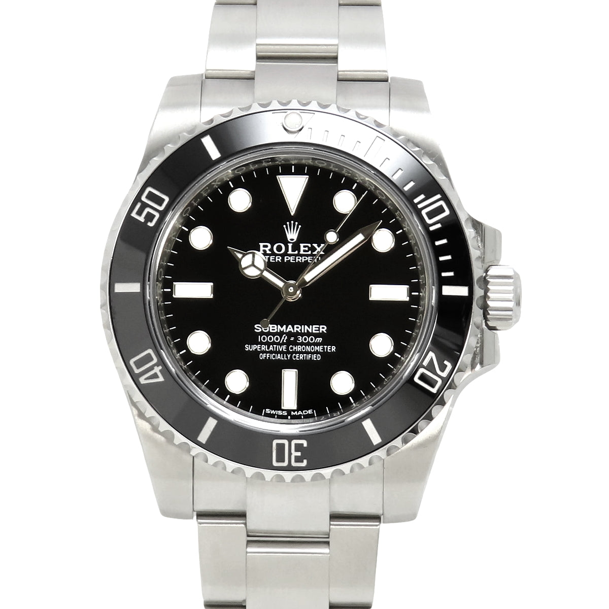 [Warranty included] 114060 Submariner Stainless Steel SS Random Number Automatic Watch Purchased October 2019 Black Silver