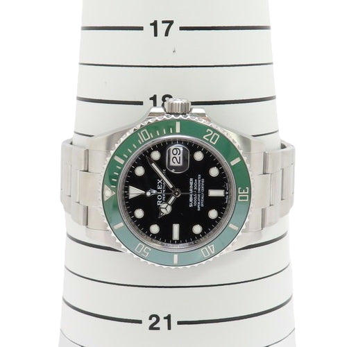 [Warranty included] 126610LV Submariner Date Stainless Steel Automatic with Random Number, Green, Purchased in December 2020, Black and Silver