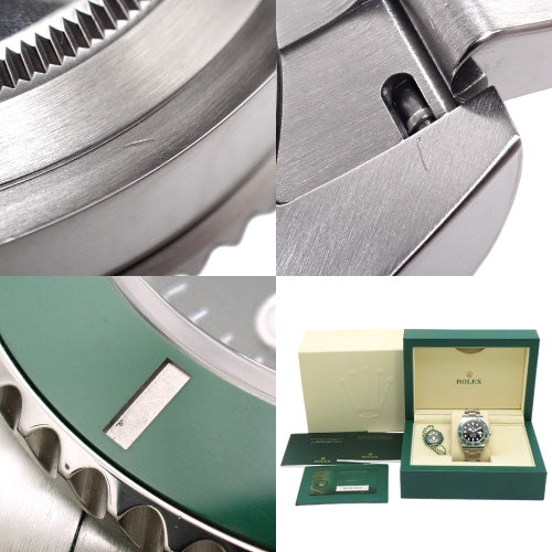 [Warranty included] 126610LV Submariner Date Stainless Steel Automatic with Random Number, Green, Purchased in December 2020, Black and Silver