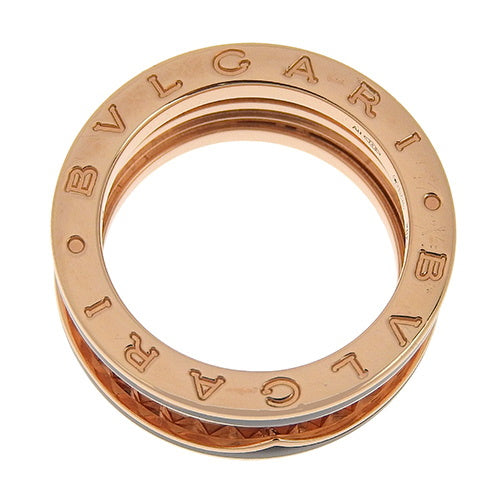 B-zero1 Rock 2-Band Ring 358015 (current as of October 2024) K18 Pink Gold with PG and Black Ceramic, Accessory, Jewelry, B-zero1, Size 12 (52)