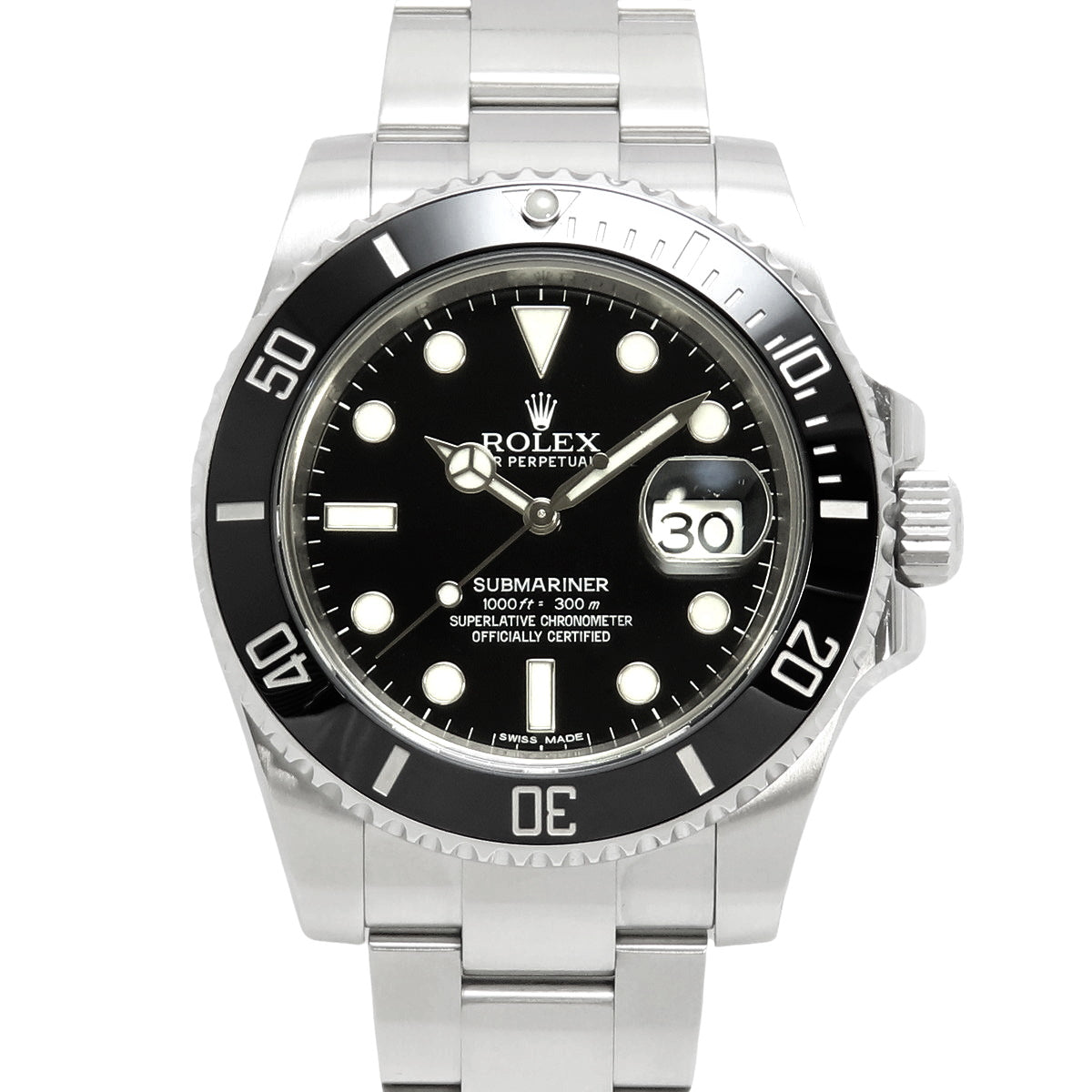 [Warranty included] 116610LN Submariner Date Stainless Steel SS Random Number Automatic Watch Purchased June 2015 Black Silver
