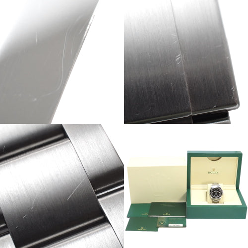 [2021 Warranty] 124060 Submariner Stainless Steel SS Random Number Automatic Watch Purchased June 2021 Black Silver