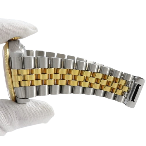 [Warranty included] Datejust 16233G, 18K Yellow Gold, YG, P serial number (2000), Automatic, Computerized, 10 Diamonds, Purchased in August 2000, Silver, Gold
