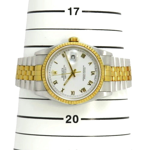 [Warranty included] 16233 Datejust YG/SS W serial (1994-1995) Automatic, Purchased in August 1995, White Gold