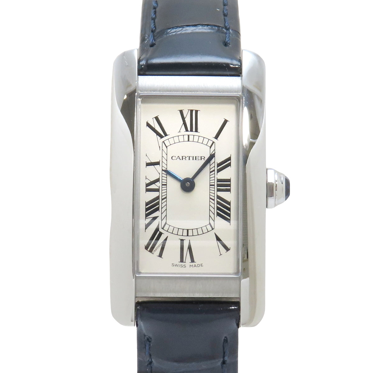 Tank American SM WSTA0043 SS/Leather Quartz Silver Black