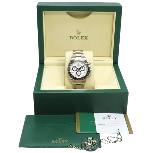 [Warranty included] 116500LN Daytona Stainless Steel Automatic Chronograph with Random Number, Purchased November 2019, White and Silver