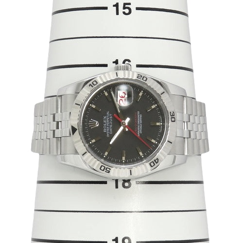 [Warranty included] 116264 Turn-O-Graph, 18K White Gold, WG Z-series (2006), Automatic, Juvre Bracelet, Purchased August 2010, Black and Silver