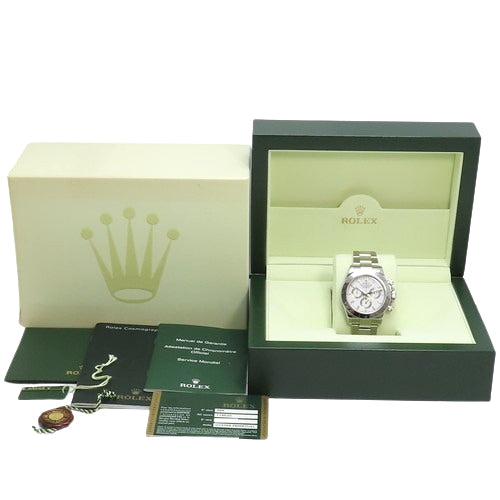 [Warranty included] 116520 Daytona Stainless Steel Automatic Chronograph, Random Number, Purchased December 2011, White and Silver