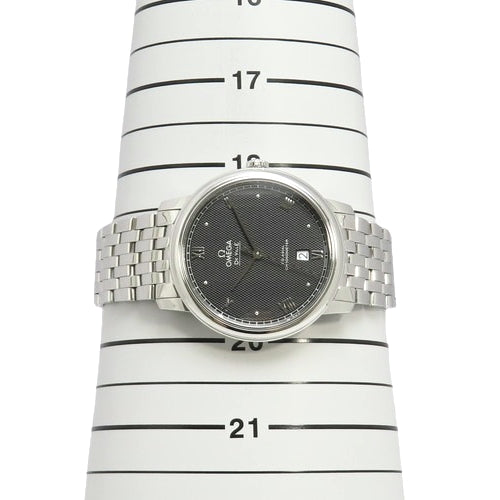 [Warranty included] De Ville Prestige Co-Axial 424.10.40.20.01.001 Stainless Steel Automatic Black Silver
