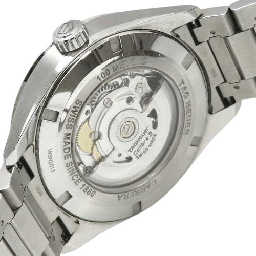 [2021 Warranty] Carrera Day-Date WBN2013.BA0640 SS Stainless Steel Automatic Watch, Purchased November 2021, Black and Silver