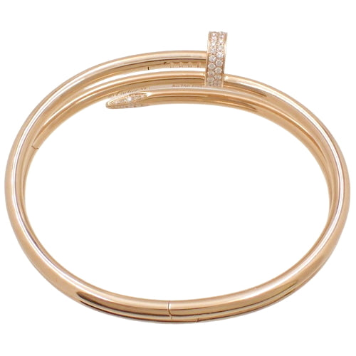 Juste un Bracelet, Double Diamond, Diamond, Pink Gold (K18PG), Accessory, Jewelry, Bangle