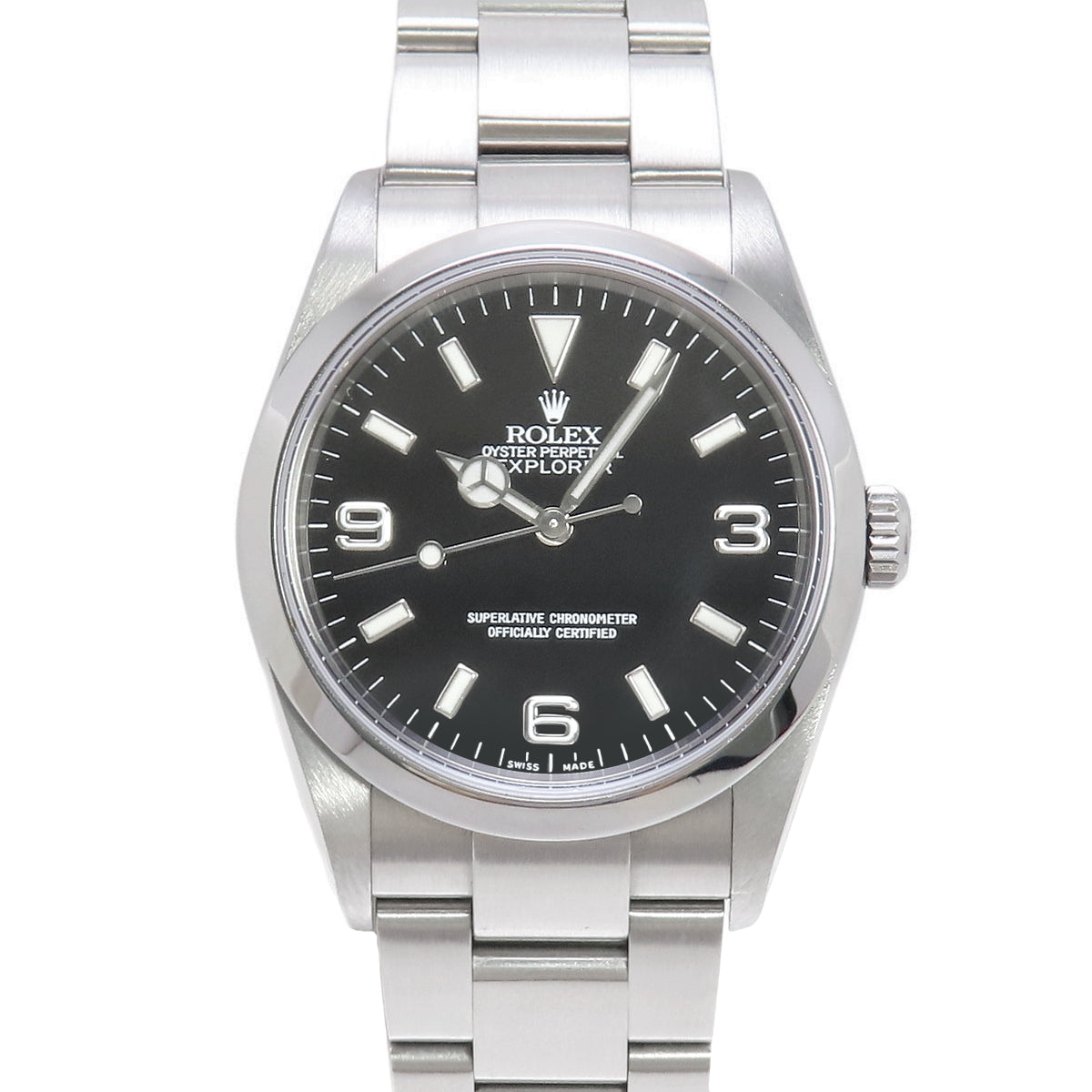 [含保修] 114270 Explorer 1 不锈钢 D 系列 (2005) 自动机芯 2006 年 5 月购买 黑色 银色
