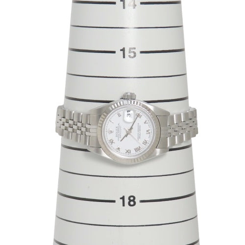 [Warranty included] 79174 Datejust White Gold/Stainless Steel F Series (2003-2004) Automatic Movement, Purchased January 2005, White and Silver