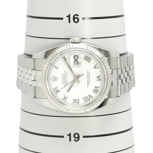 [Warranty included] 116234 Datejust White Gold/Stainless Steel D (2005) Automatic with Jubilee Bracelet, Purchased December 2006, White and Silver