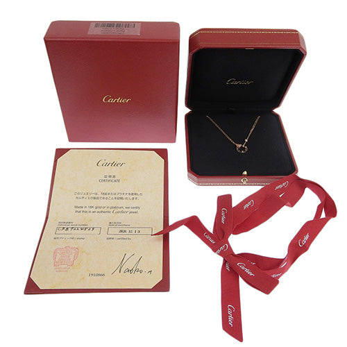 Love Collection LOVE 圆形钻石项链，B7224509，18K 玫瑰金，PG，配饰，珠宝，爱心圆形项链，2PD