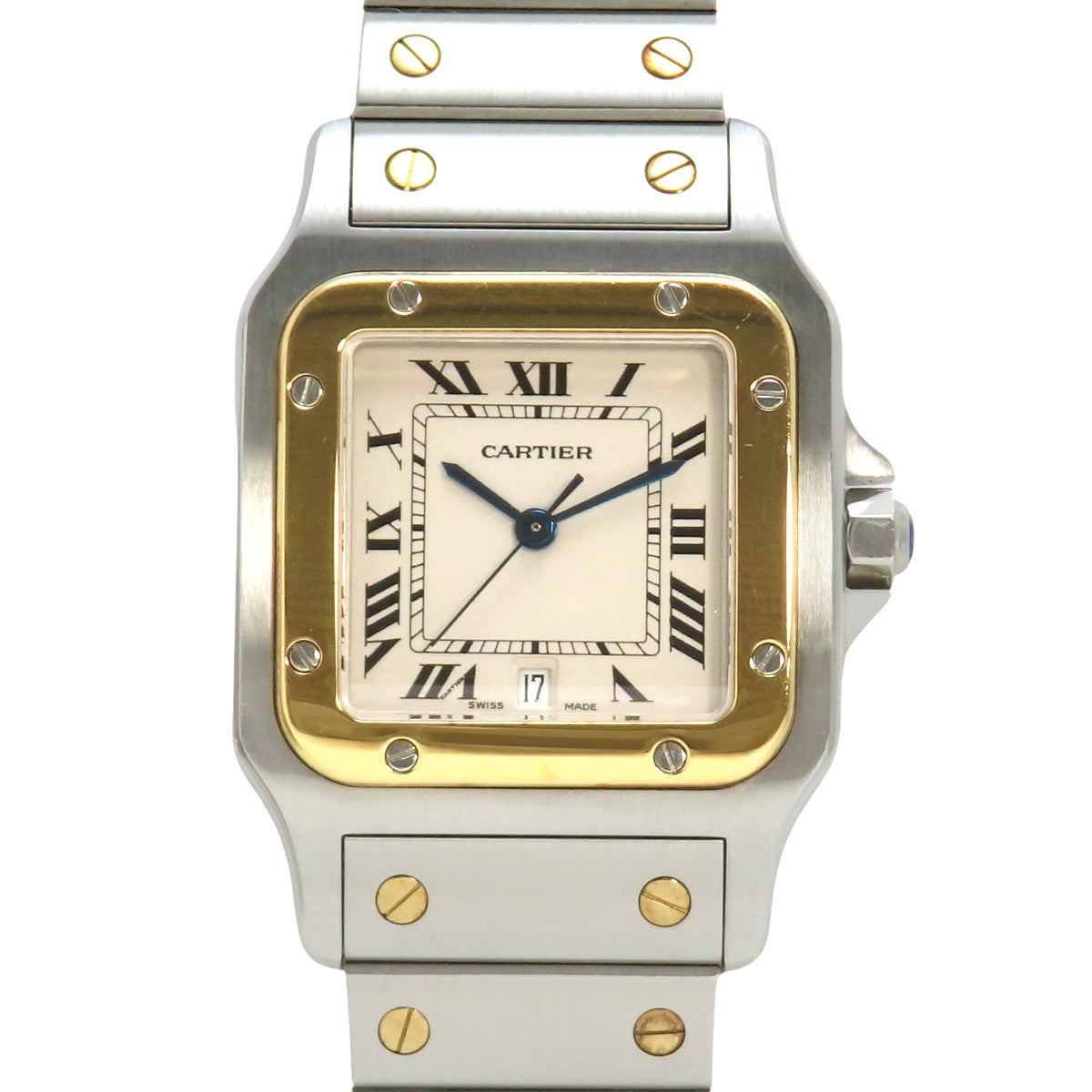 Santos Galbe LM W20011C4 SS/YG Quartz (Warranty Included) Purchased November 2000, White/Silver