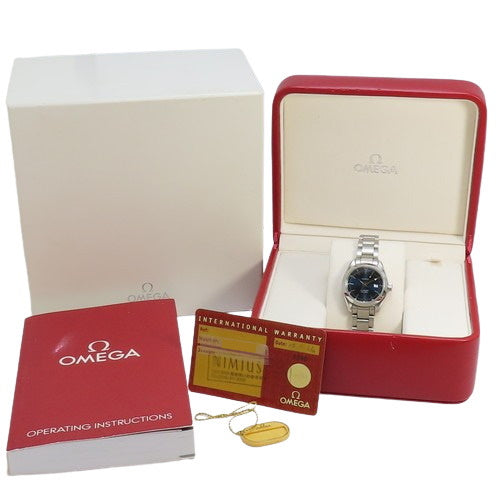 [Warranty included] Seamaster Aqua Terra 150 2577.80 SS Stainless Steel Quartz Movement Purchased in April 2012 Blue Silver