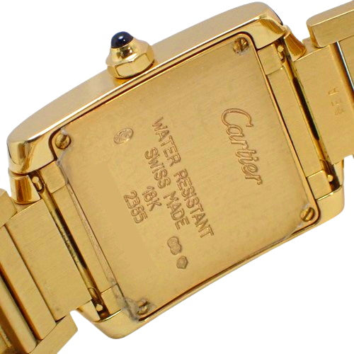 Tank Française W50002N2 K18 Yellow Gold YG Quartz Gold Gold