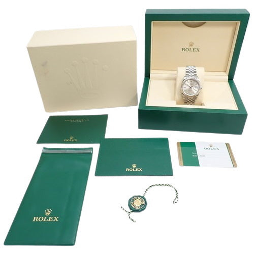 [Warranty included] 126234 Datejust 36 White Gold/Stainless Steel, Random Number, Automatic, Purchased in February 2020, Silver