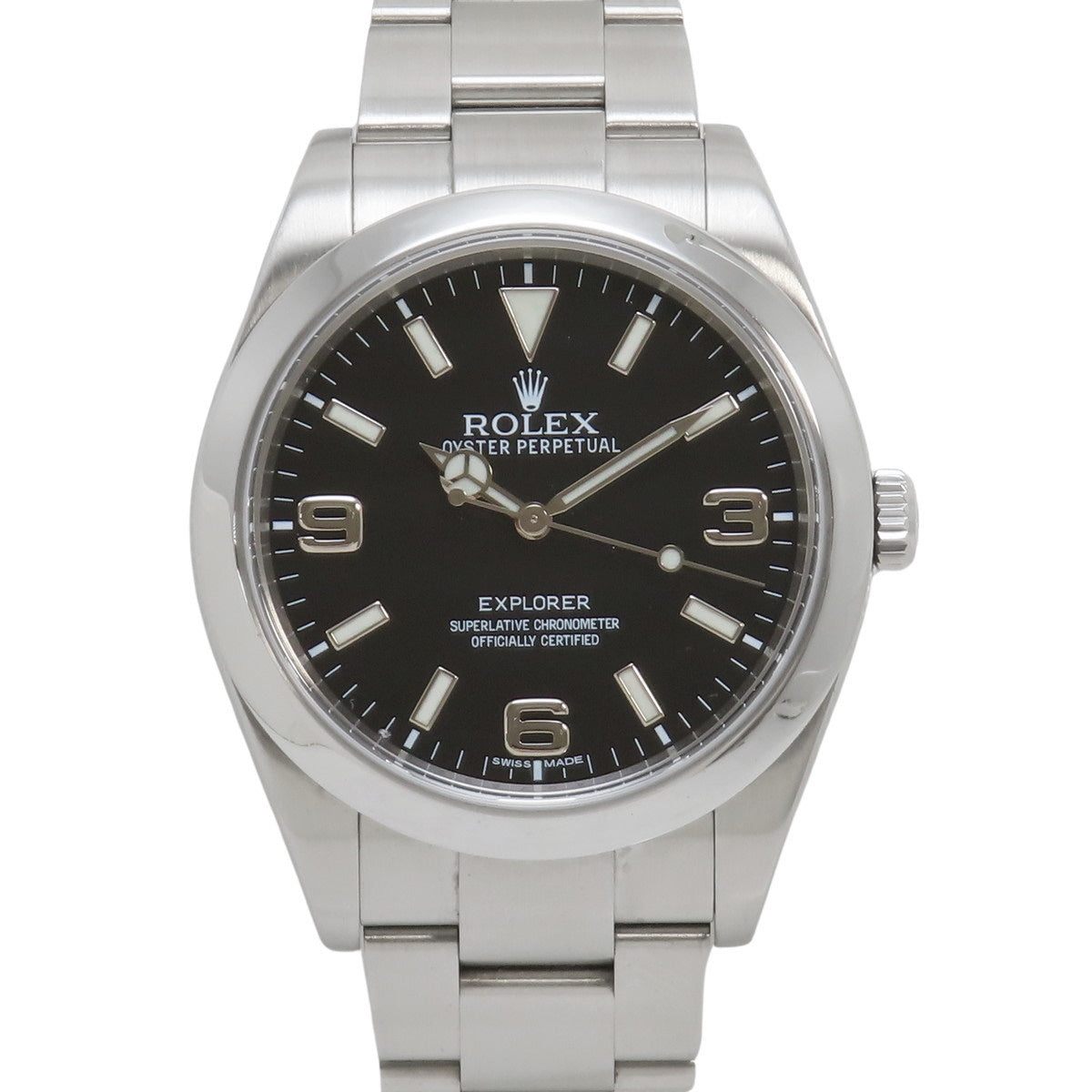 [保修在内] 214270 Explorer 1 不锈钢 SS 随机编号自动手表 2013 年 7 月购买 黑色银色