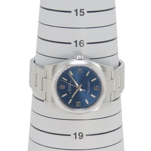 [Warranty included] 116000 Oyster Perpetual Stainless Steel Automatic Watch, Random Number, Purchased December 2018, Blue, Silver
