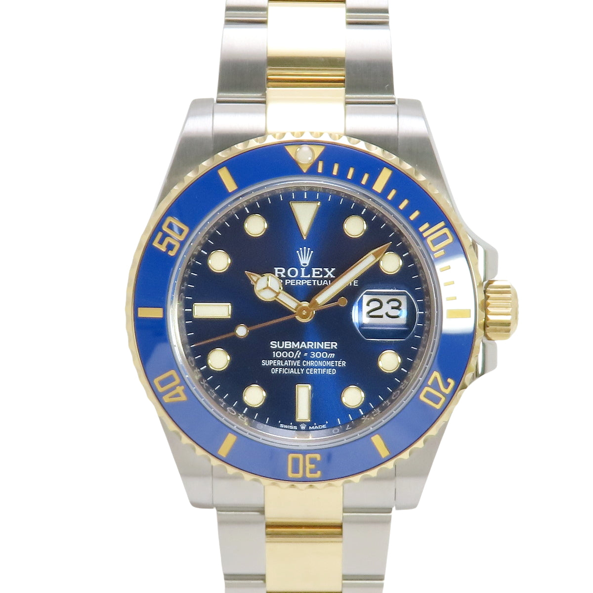 [2021 Warranty] 126613LB Submariner Date, YG/SS, Random Number, Automatic, Purchased October 2021, Blue Gold
