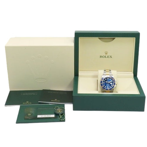 [2021 Warranty] 126613LB Submariner Date, YG/SS, Random Number, Automatic, Purchased October 2021, Blue Gold