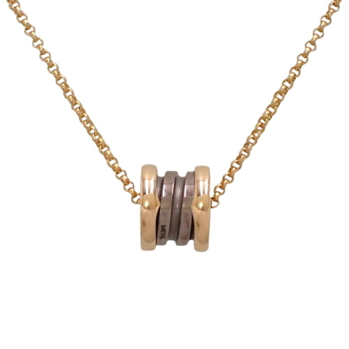 B-zero1 Necklace 353004 (18K Pink Gold, PG, Bronze Ceramic) with Warranty. Accessory. Jewelry. B-zero1
