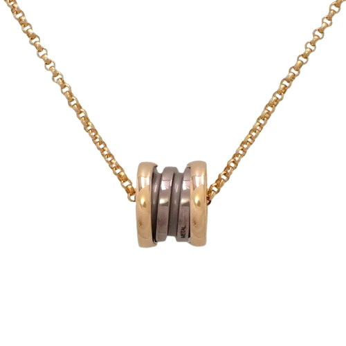 B-zero1 Necklace 353004 (18K Pink Gold, PG, Bronze Ceramic) with Warranty. Accessory. Jewelry. B-zero1
