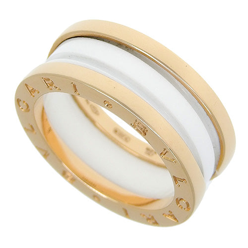 B-zero1 Ring 347021, 18K Pink Gold with PG and White Ceramic, Size 11.5 (51.5), with 2023 Warranty.