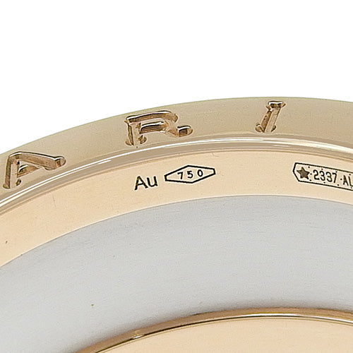 B-zero1 Ring 347021, 18K Pink Gold with PG and White Ceramic, Size 11.5 (51.5), with 2023 Warranty.