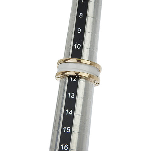 B-zero1 Ring 347021, 18K Pink Gold with PG and White Ceramic, Size 11.5 (51.5), with 2023 Warranty.