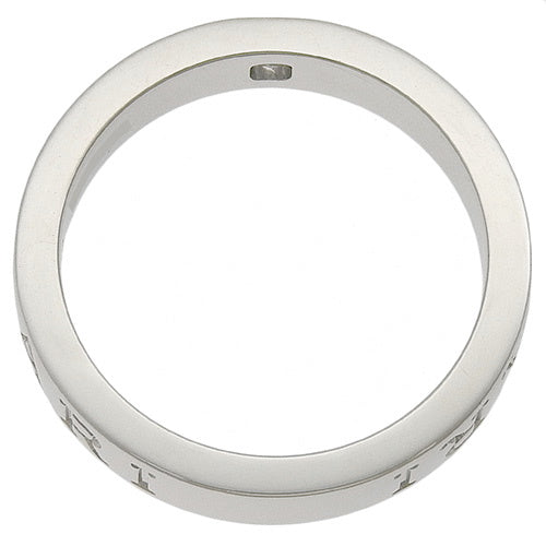 B.zero1 Essential Diamond Band Ring 339992 (current as of November 2024) in 18K White Gold, WG, Accessory, Jewelry, 1PD, B-zero1, Size 13.5 (53.5)
